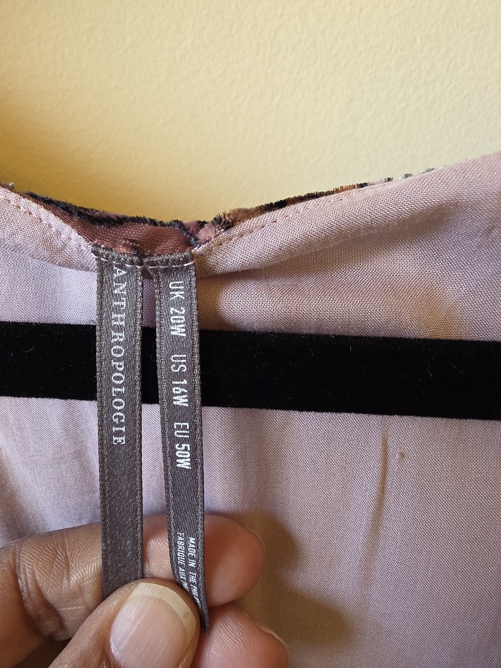 Anthropologie Katerina Button-Front Dress: Velvet Edition - Picture 5 of 8